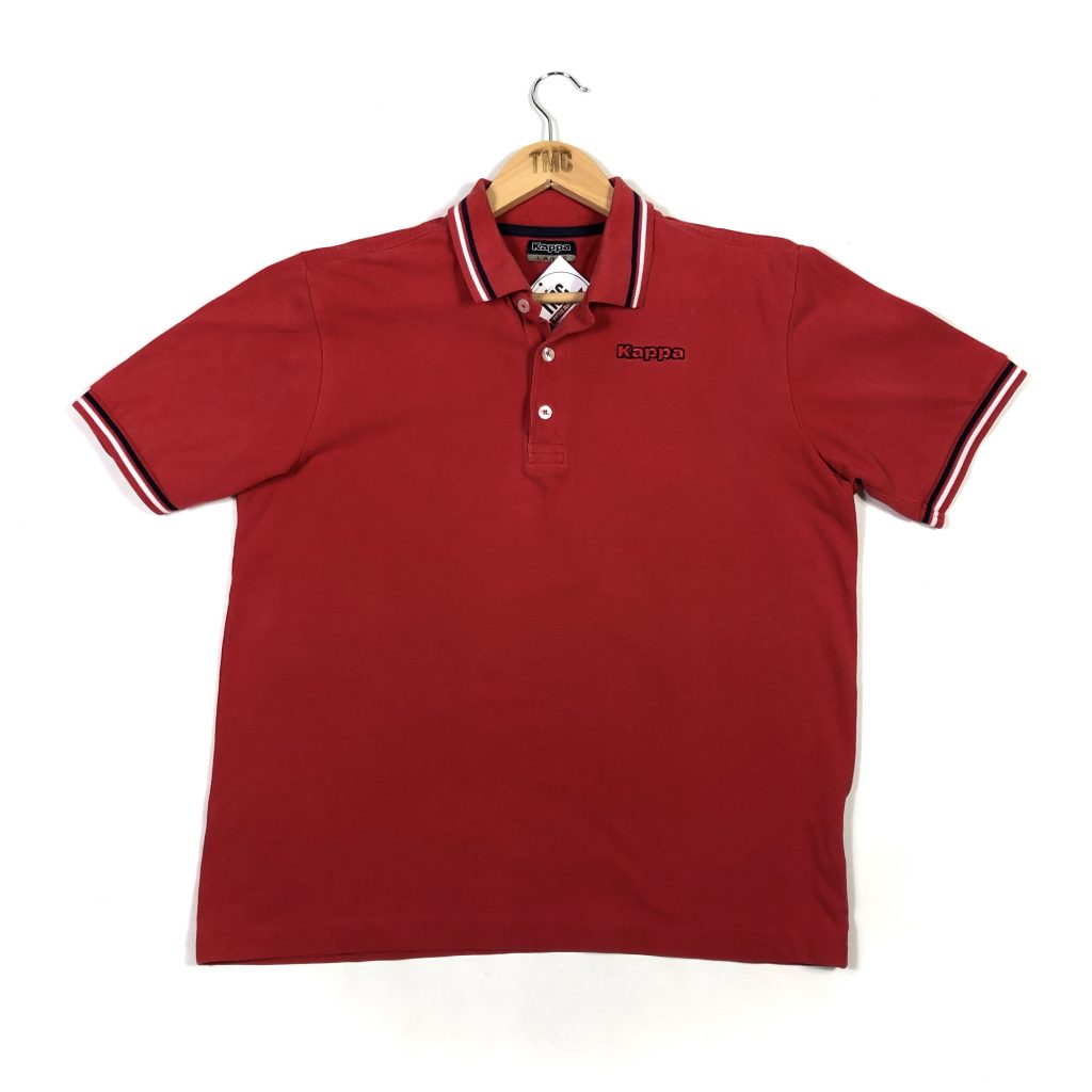 Vintage Essential Kappa Polo Shirt - Red - M - TMC Vintage - Vintage ...