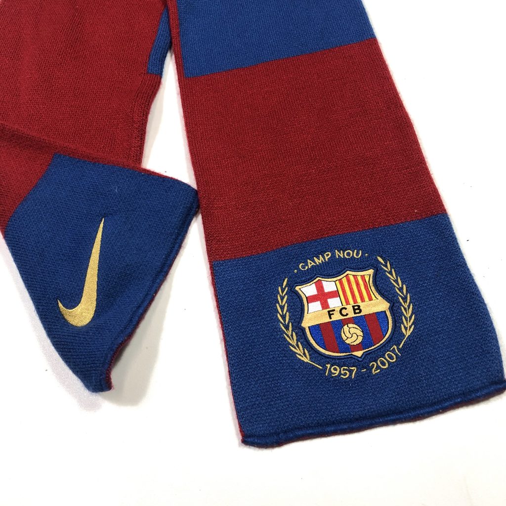 Nike Embroidered Swoosh Barcelona Football Scarf - TMC Vintage ...