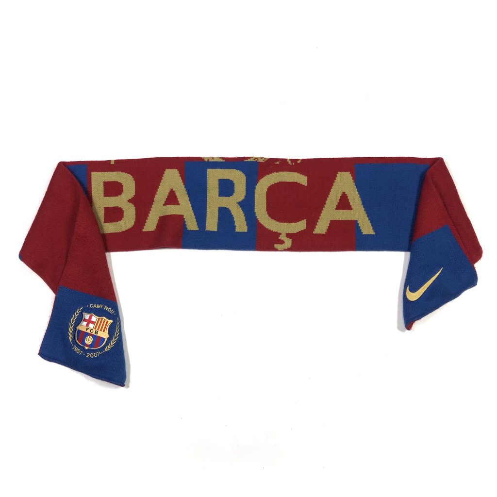 Nike Embroidered Swoosh Barcelona Football Scarf - TMC Vintage ...