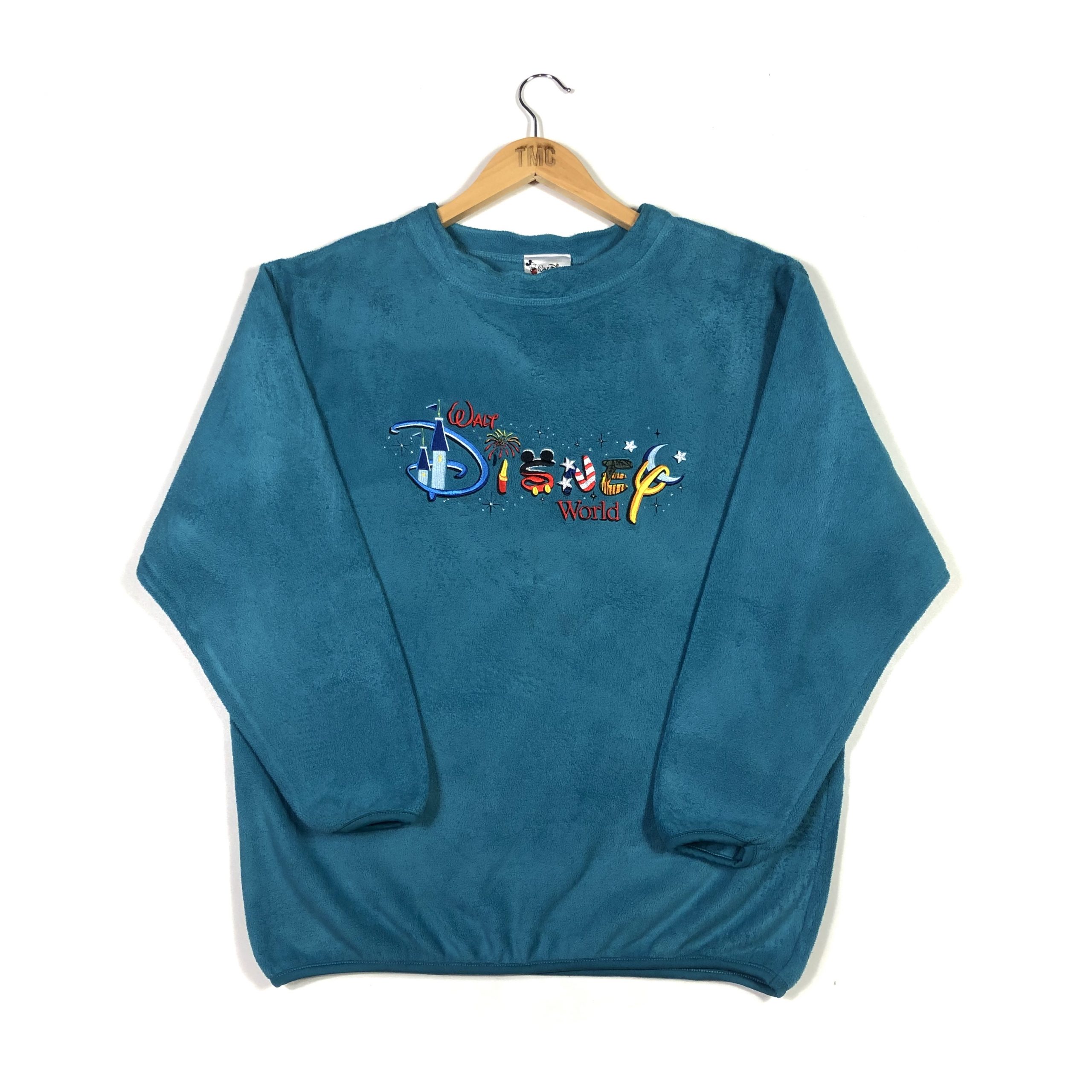 Vintage Walt Disney World Fleece Sweatshirt Blue M