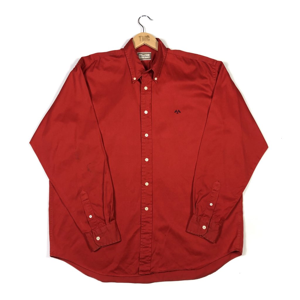Burberry Embroidered Essential Long Sleeve Shirt - Red - XXL - TMC ...