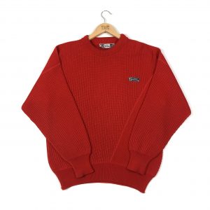 vintage_sergio_tacchini_red_knit_jumper_sweatshirt_S0222