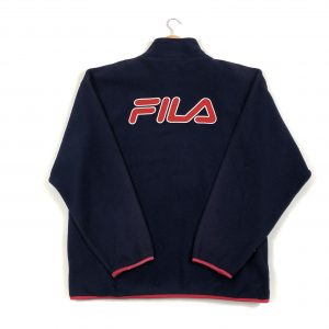 vintage_fila_navy_embroidered_spell_out_quarter_zip_fleece_jacket_fl0024
