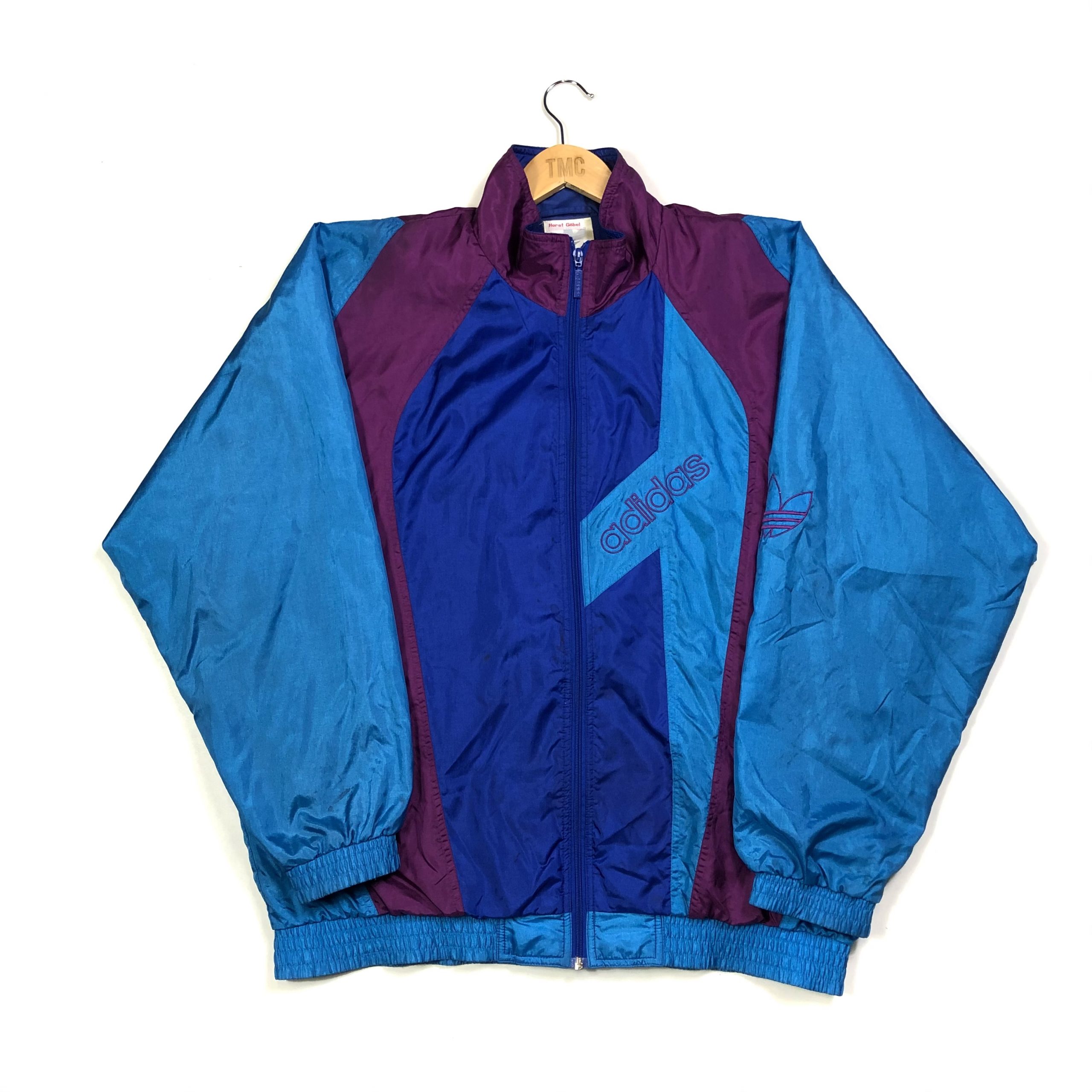 Adidas Originals Embroidered Track Jacket - Blue - XL - TMC Vintage ...
