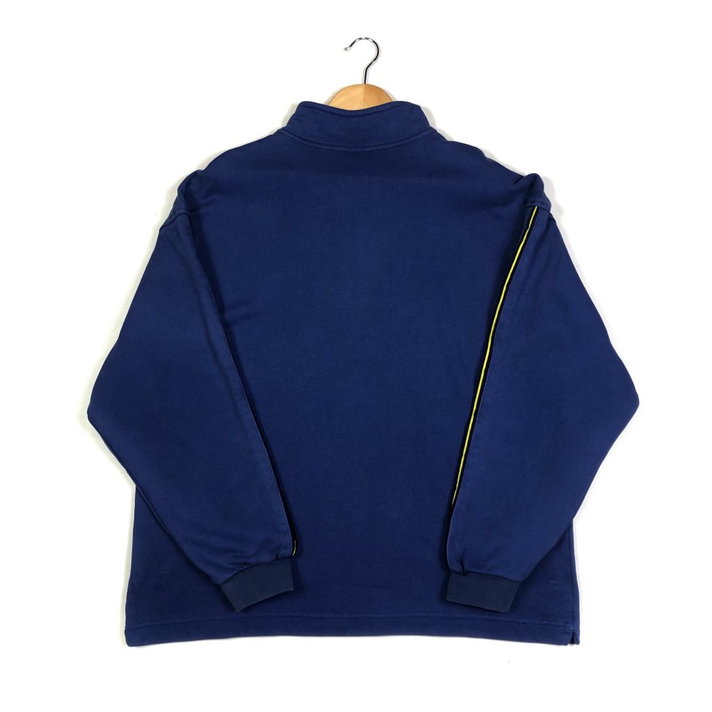 Nike Embroidered Quarter-Zip Sweatshirt - Blue - L - TMC Vintage ...