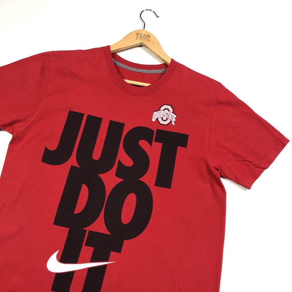 Nike USA Ohio ‘Just Do It’ T-Shirt - Red - L - TMC Vintage - Vintage ...
