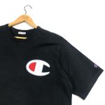 vintage_champion_black_embroidered_logo_t_shirt