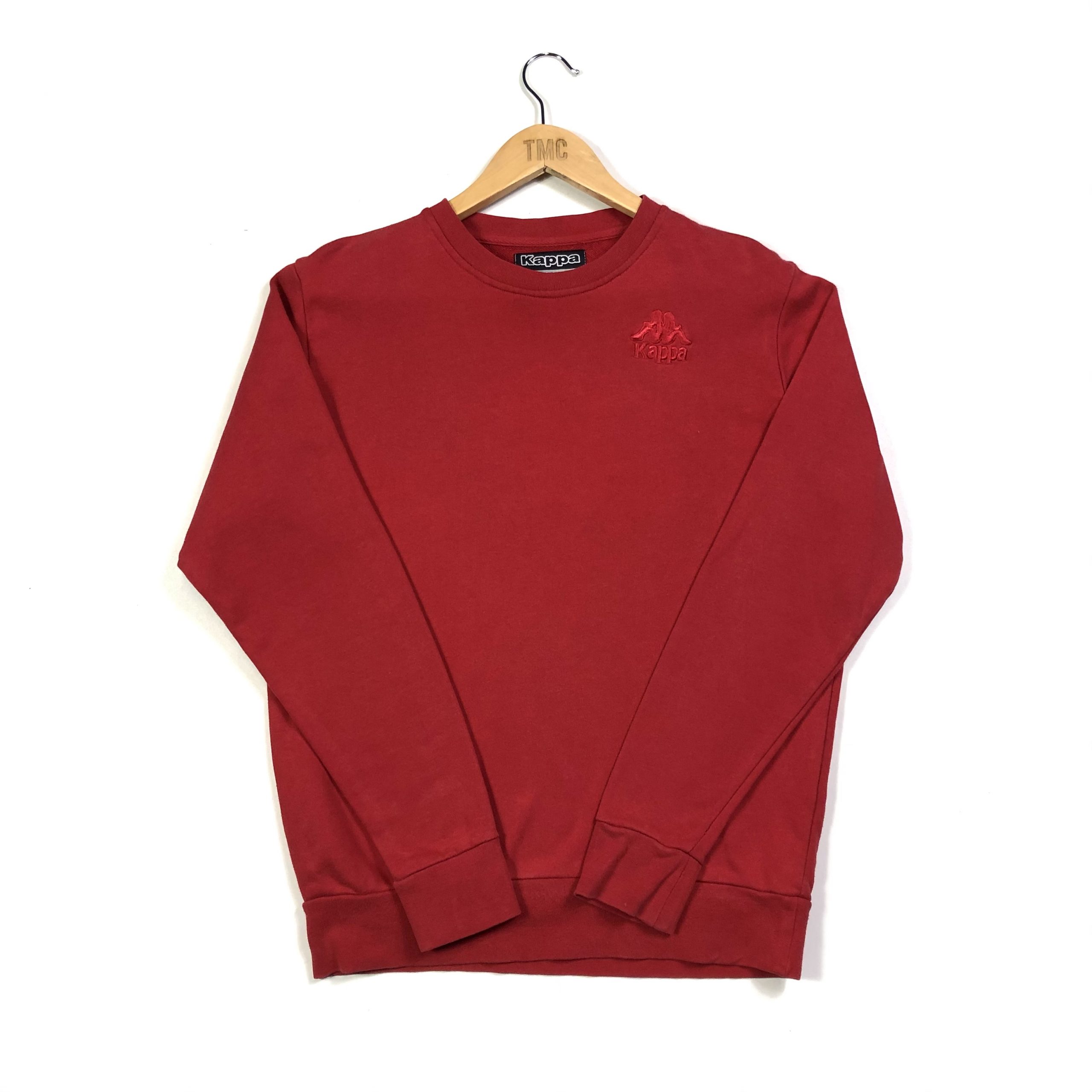 Kappa Essential Logo Sweatshirt - Red - S - TMC Vintage - Vintage Clothing