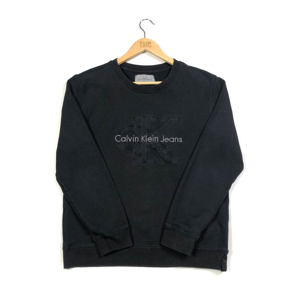 vintage_calvin_klein_black_embroidered_spell_out_logo_sweatshirt_small_s0700