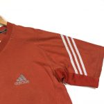 vintage_adidas_essential_3_stripes_orange_t_shirt