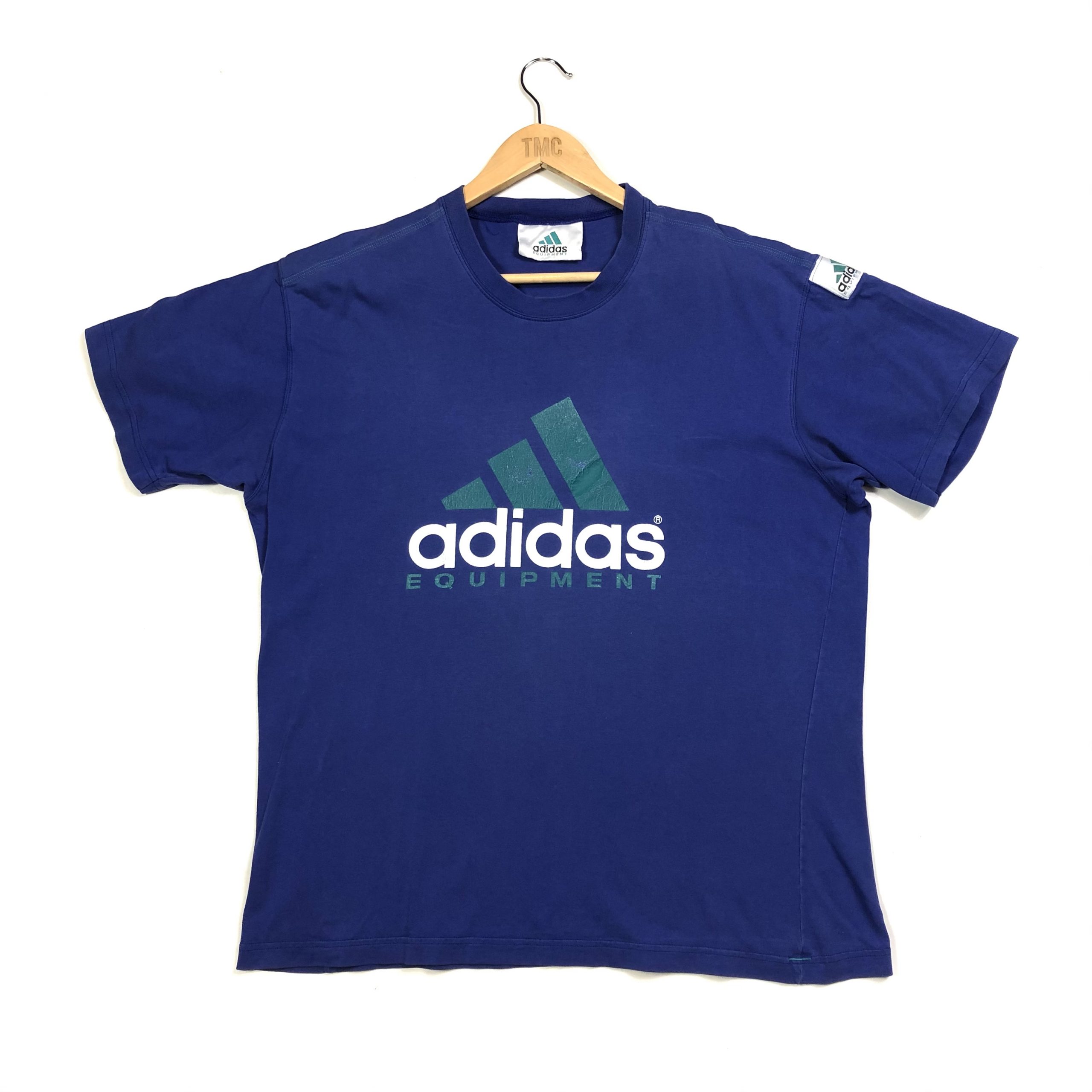 Adidas Equipment T-Shirt - Blue - L - TMC Vintage Clothing