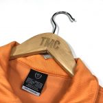 vintage nike centre swoosh logo orange polo shirt