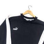 vintage puma essential logo navy sweatshirt