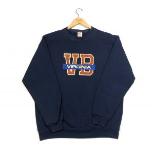 vintage usa virginia embroidered navy american sweatshirt