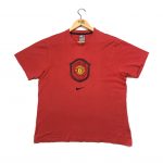vintage nike manchester united embroidered swoosh t-shirt