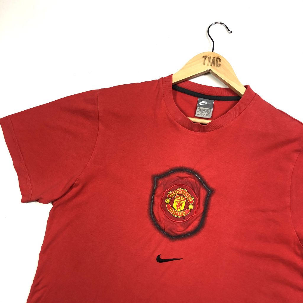 Nike Manchester United T-Shirt - Red - M - TMC Vintage Clothing