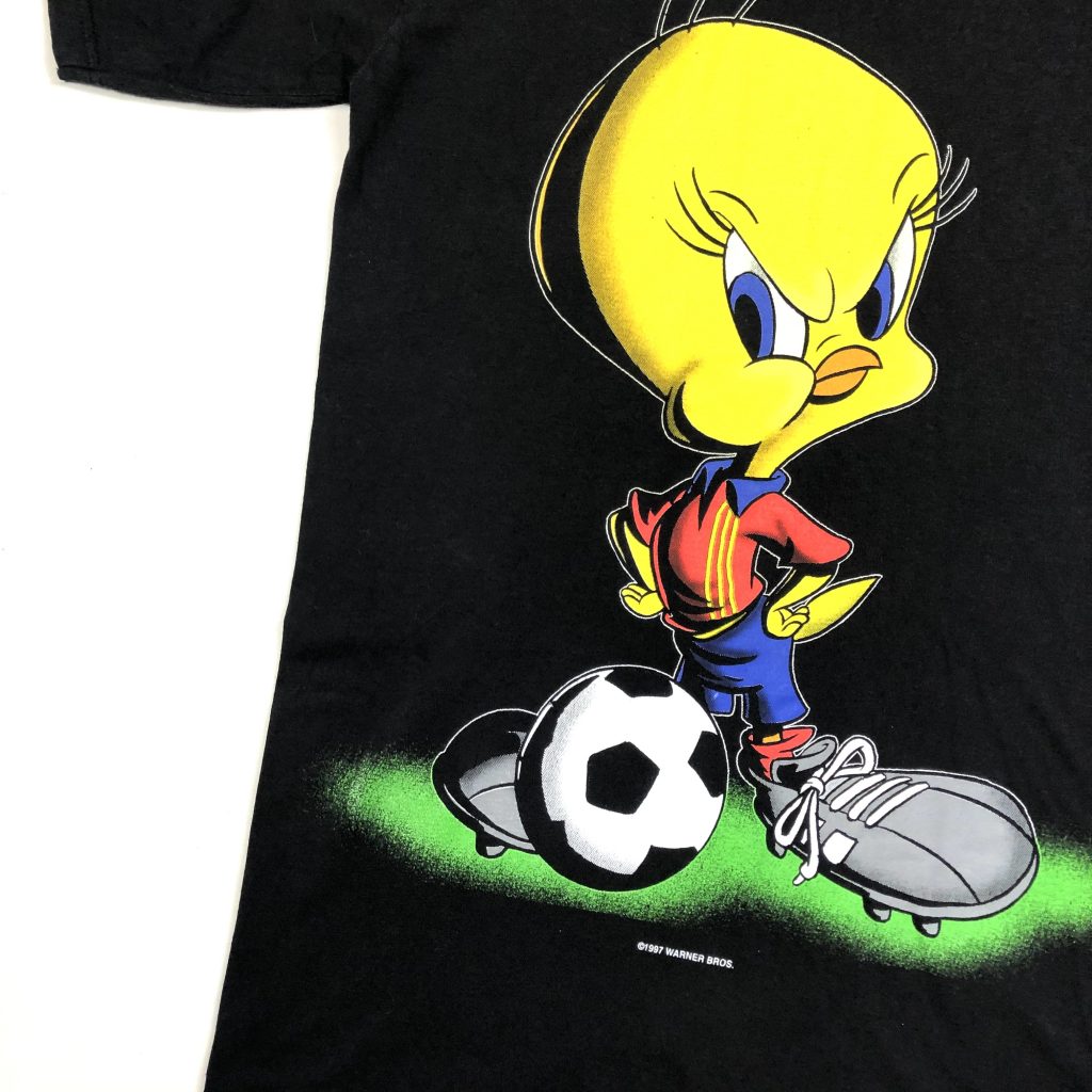 vintage 90s warner bros looney tunes tweety printed t-shirt