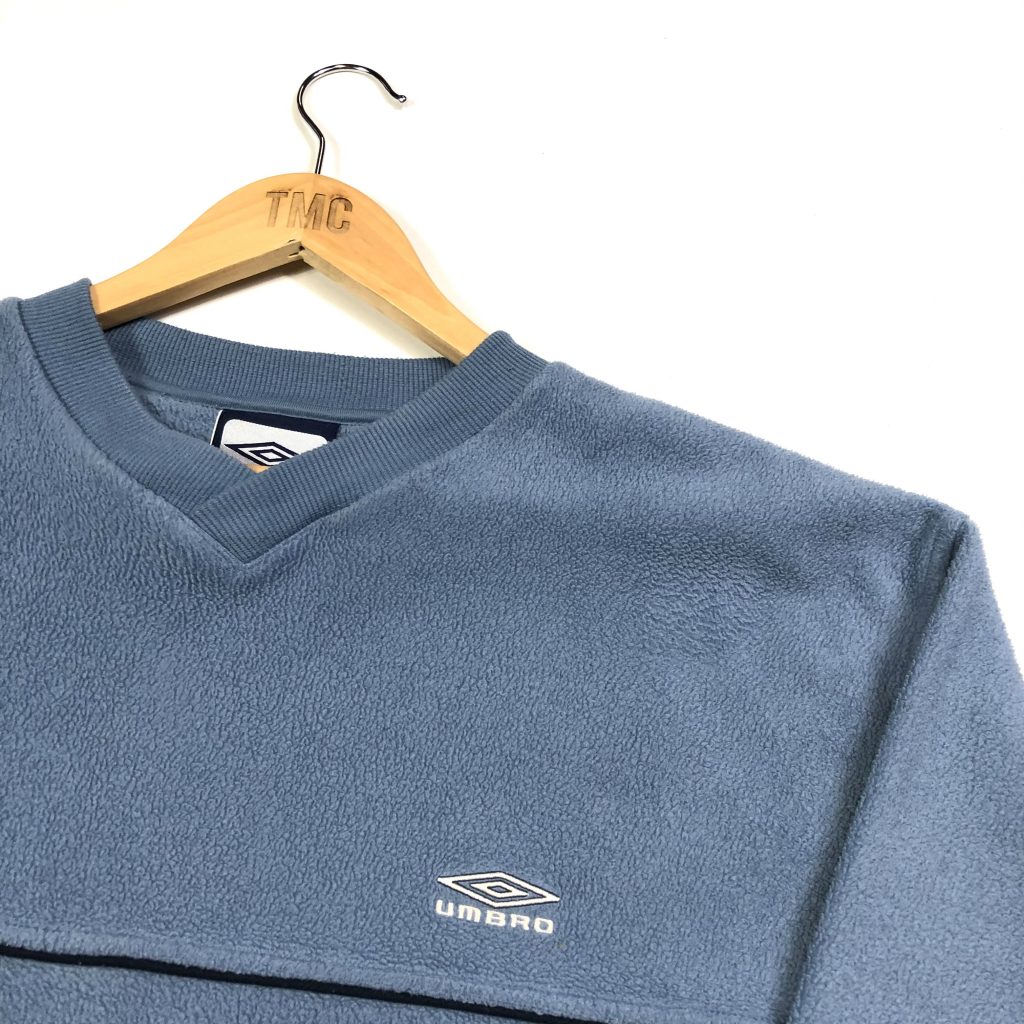 Umbro Fleece Sweatshirt - Blue - XL - TMC Vintage Clothing