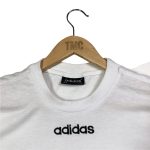 vintage clothing adidas centre logo 3-stripes white t-shirt