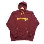 vintage usa nfl redskins team hoodie burgundy