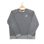 vintage clothing nike grey essential logo sweatshirt