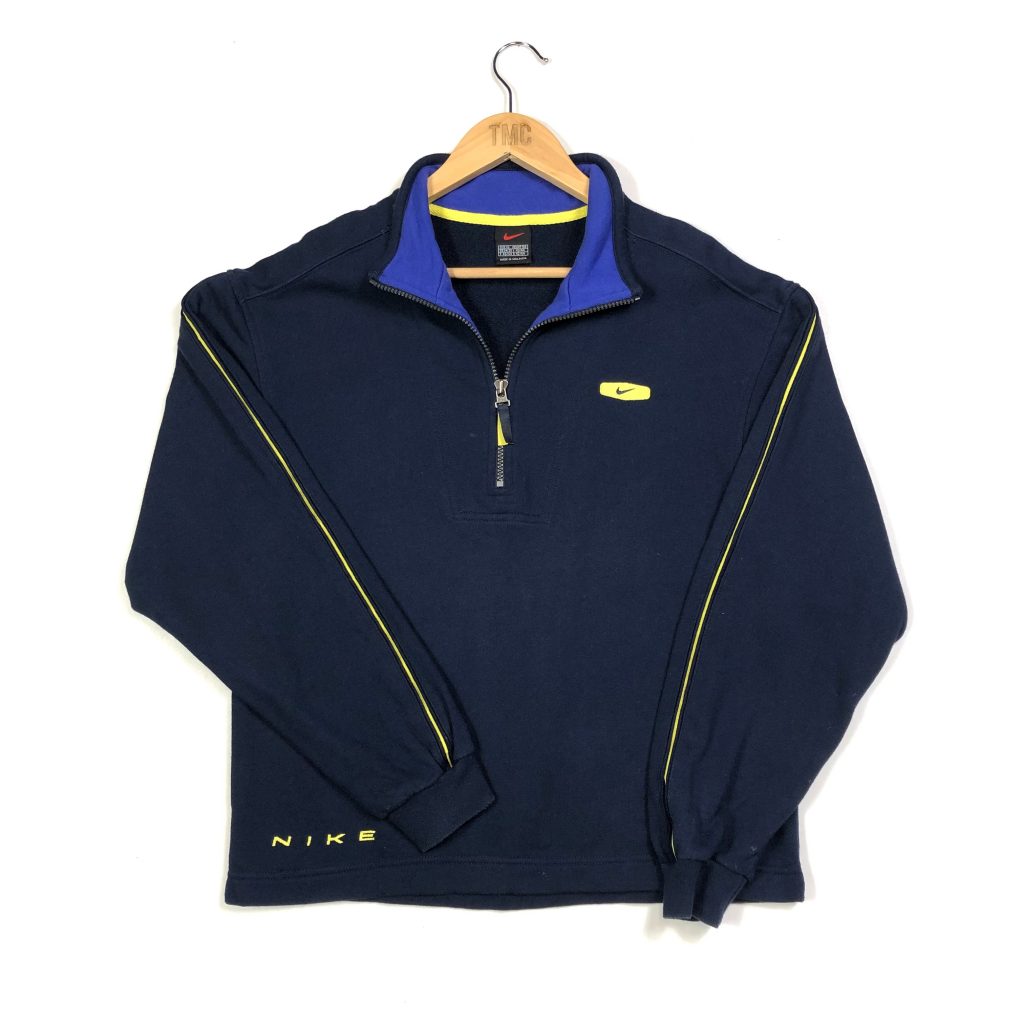 Nike Quarter-Zip Sweatshirt - Navy - XS - TMC Vintage - Vintage Clothing