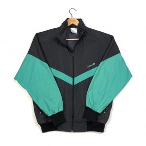 vintage clothing 90s adidas zip up track jacket in grey