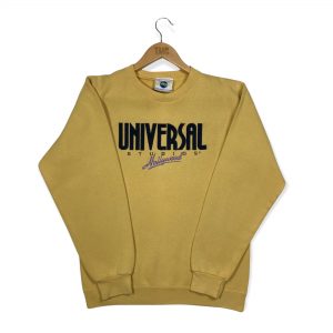 vintage clothing usa universal studios hollywood embroidered sweatshirt in yellow
