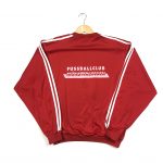 vintage clothing adidas originals german football sweatshirt in red with printed trefoil logo