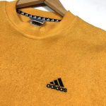 vintage clothing adidas 90s fleece sweatshirt in yellow