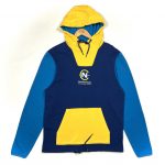 vintage clothing nautical block colour blue hoodie