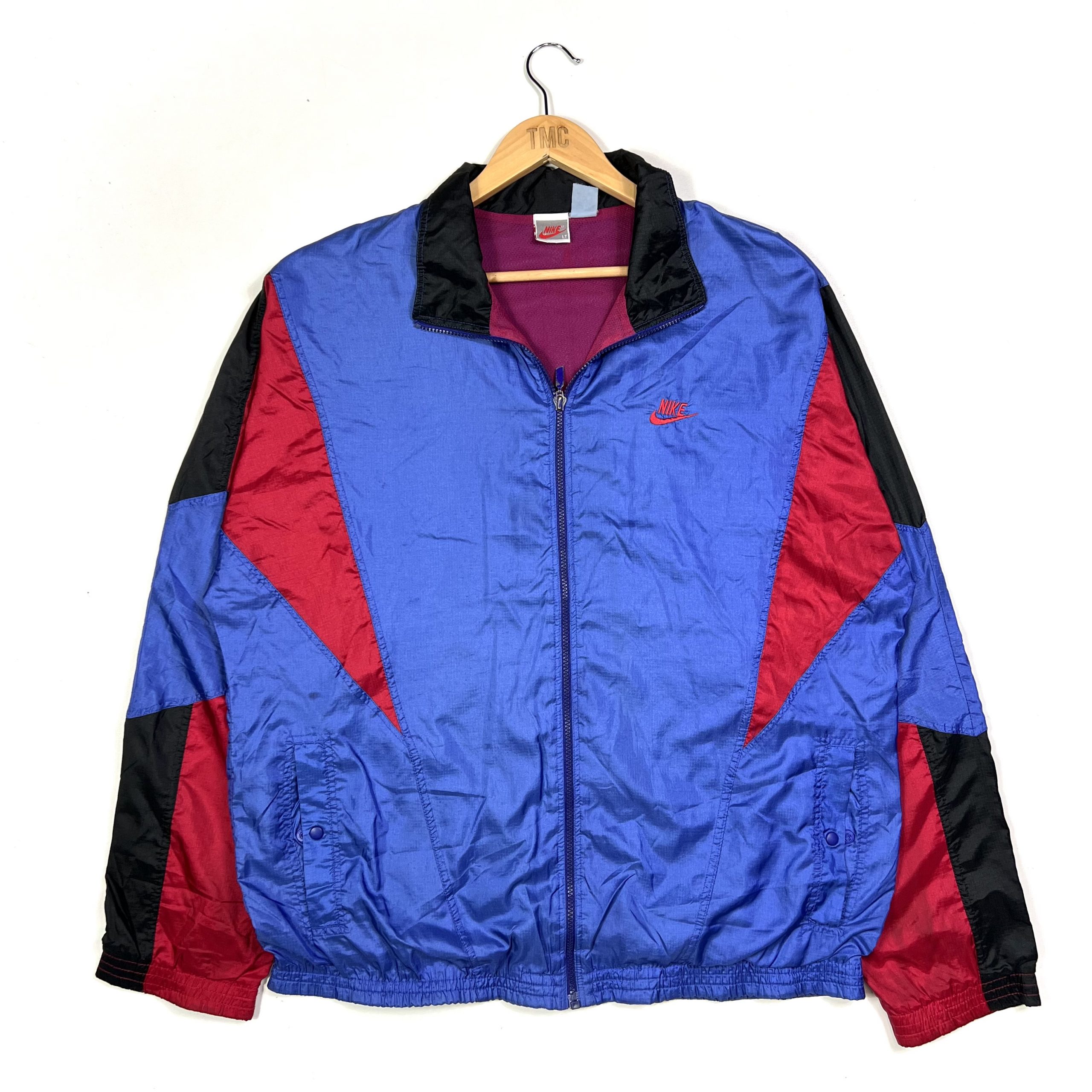 Nike 90’s Windbreaker Jacket - Purple - XL - TMC Vintage - Vintage Clothing