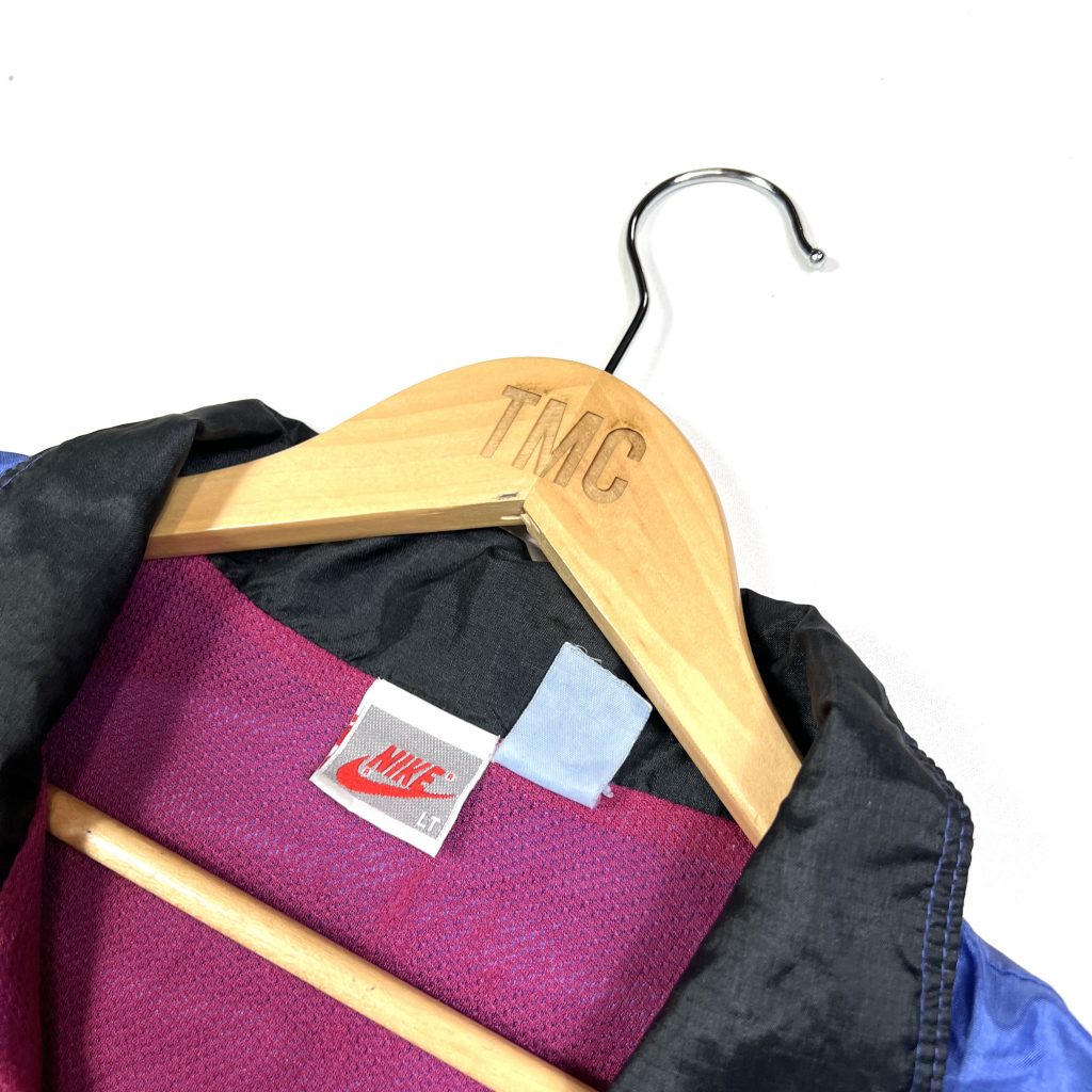 vintage clothing 90s nike purple zip through windbreaker jacket