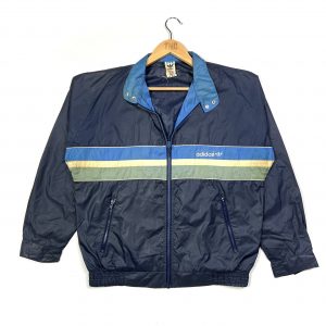 vintage clothing adidas 80s navy windbreaker jacket