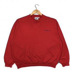 vintage clothing reebok red oversized sweatshirt