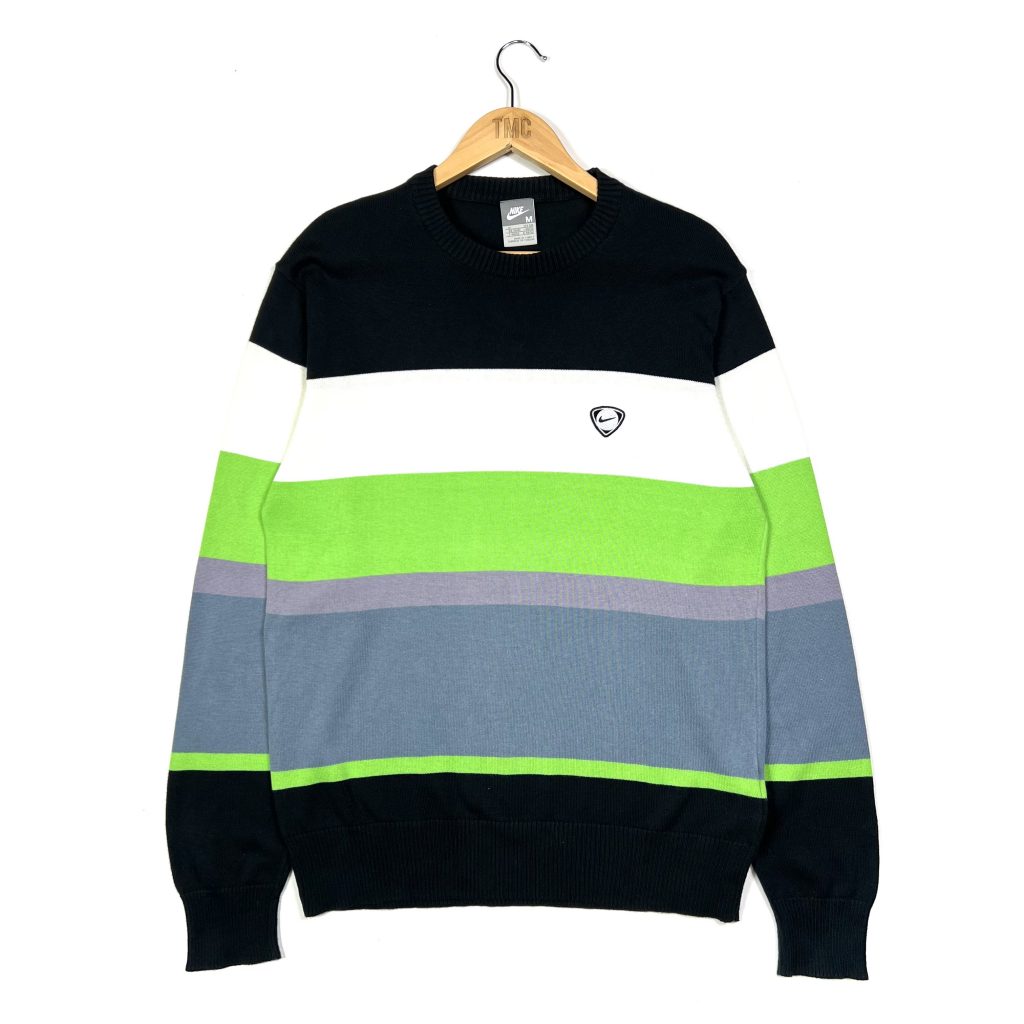 nike striped jumper