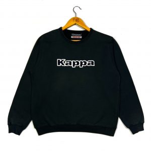 vintage clothing kappa black spell out logo sweatshirt