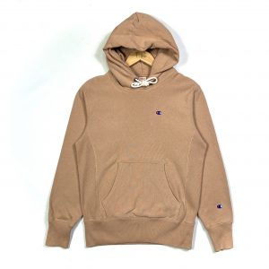 vintage champion brown hoodie with embroidered c logo