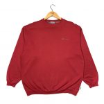 vintage reebok red sweatshirt with essential logo