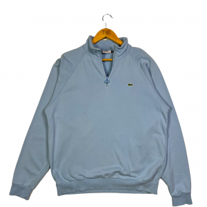 vintage clothing lacoste blue quarter-zip sweatshirt