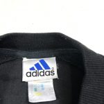 adidas 90s black embroidered repeat logo vintage sweatshirt