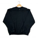reebok black embroidered patch logo vintage sweatshirt