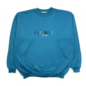 embroidered spell out sweatshirt