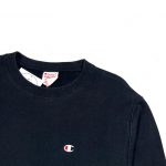 vintage champion black reverse weave sweatshirt with embroidered C logo