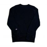 vintage champion black reverse weave sweatshirt with embroidered C logo