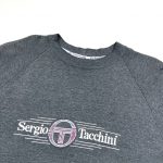 vintage grey sergio tacchini sweatshirt with embroidered logo