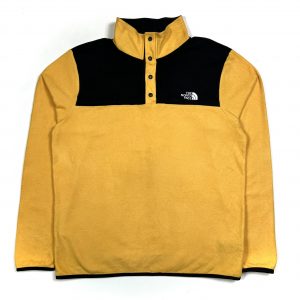 vintage the north face yellow popper fleece