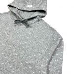 vintage nike grey hoodie with repeat swoosh logo printed all over
