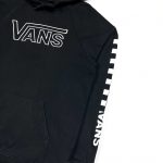vintage vans embroidered black hoodie