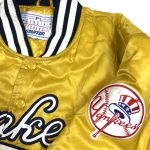 vintage new york yankees yellow embroidered american bomber jacket